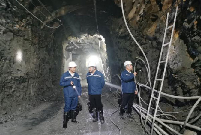 赴镇坪鑫大地公司调研