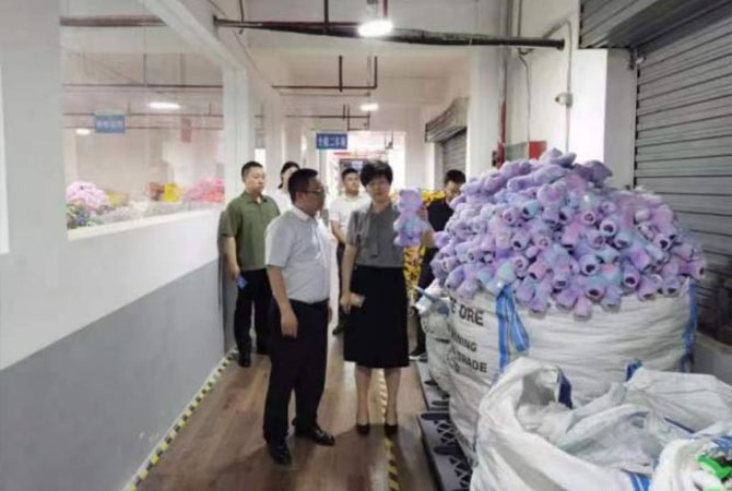 实地调研安康毛绒玩具产业